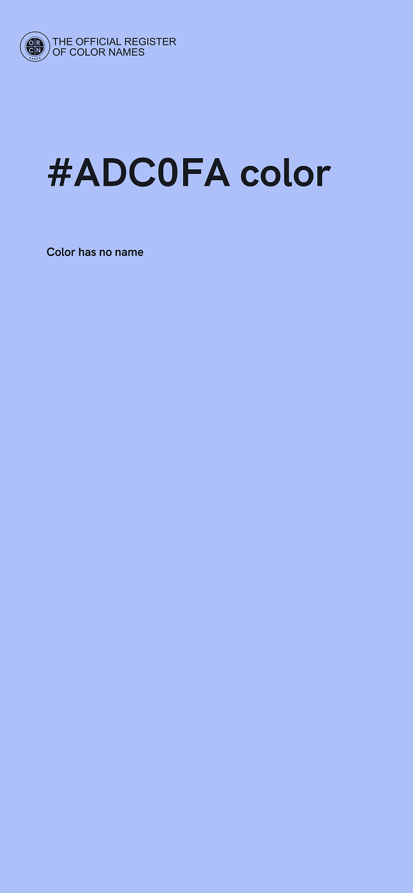 #ADC0FA color image