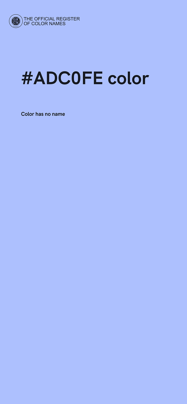 #ADC0FE color image
