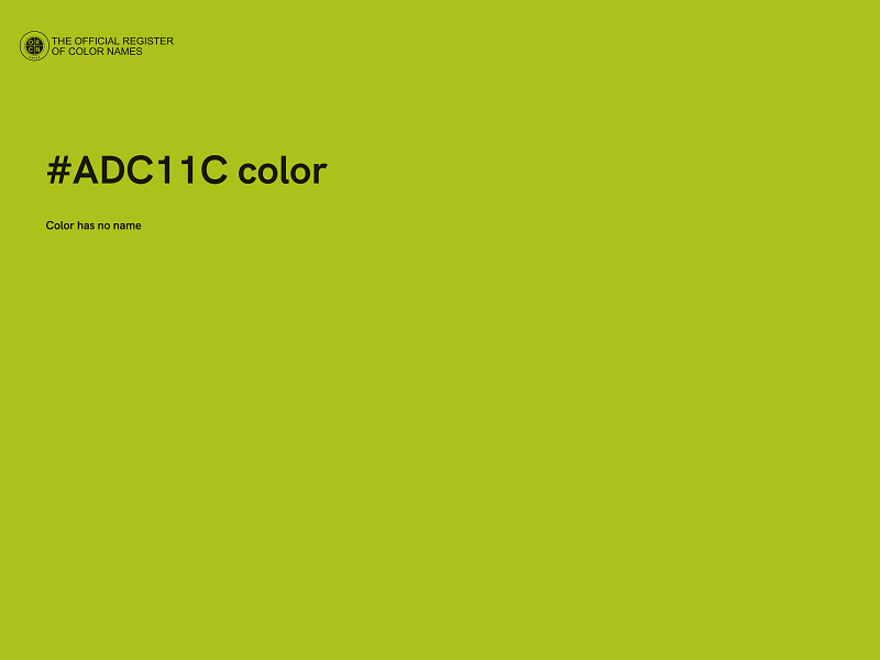 #ADC11C color image