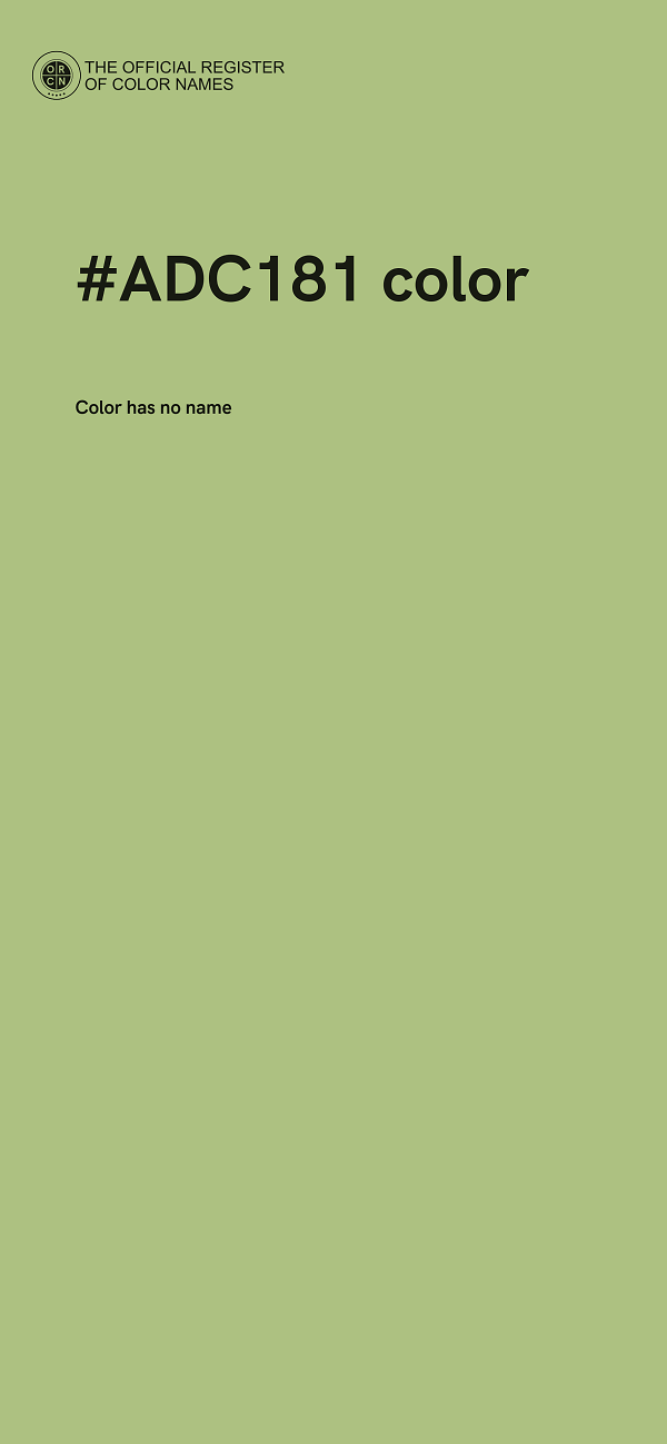 #ADC181 color image