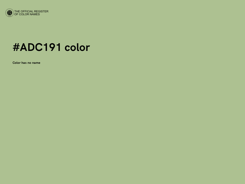 #ADC191 color image