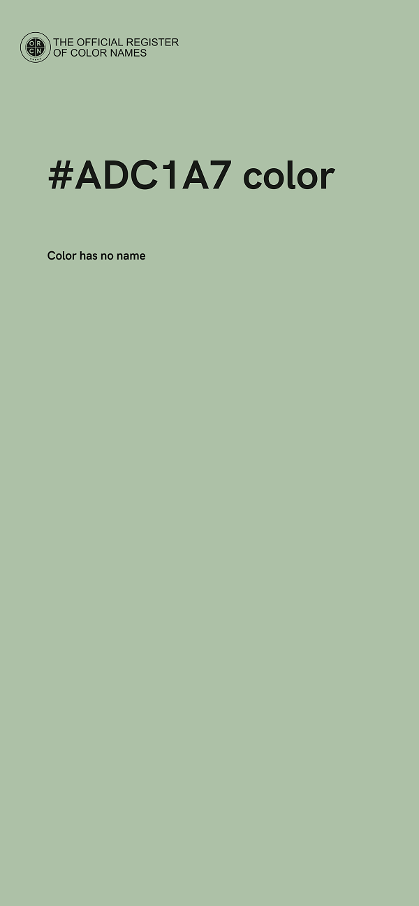 #ADC1A7 color image