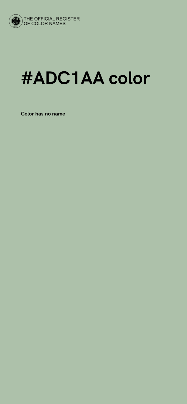 #ADC1AA color image