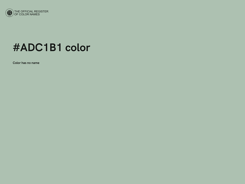 #ADC1B1 color image