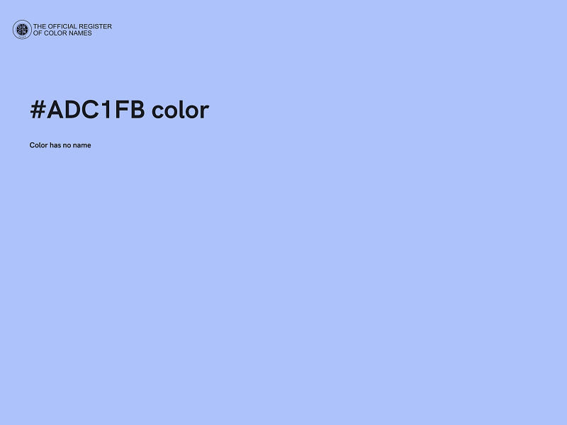 #ADC1FB color image