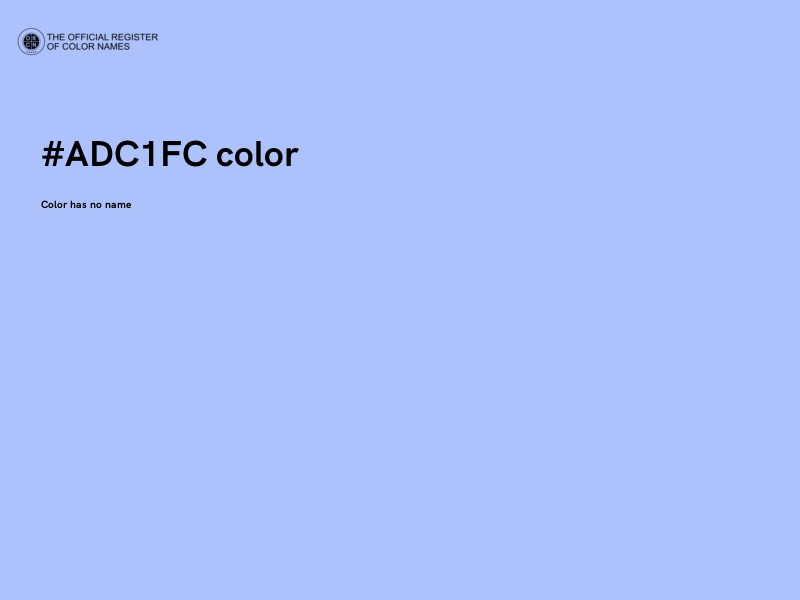 #ADC1FC color image