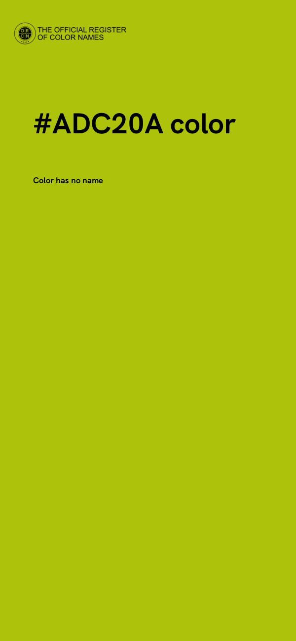 #ADC20A color image
