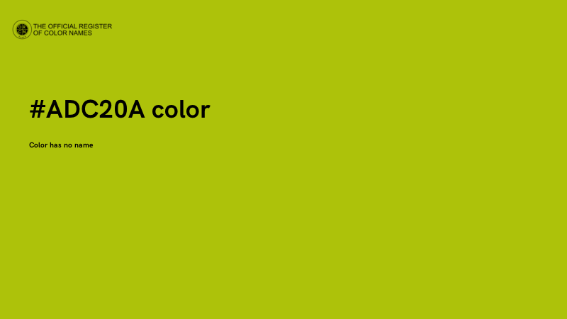 #ADC20A color image