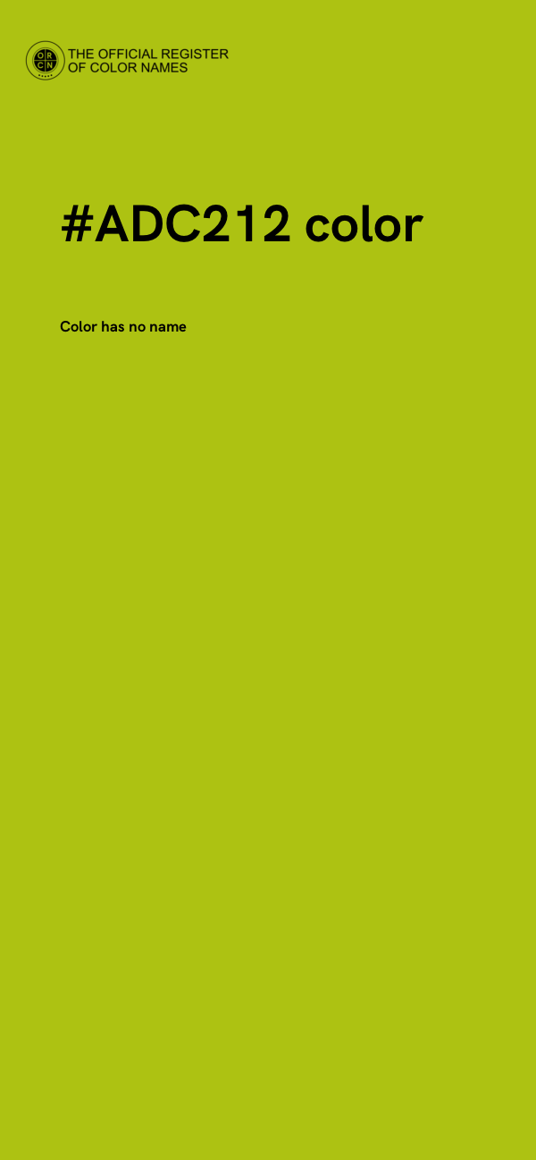 #ADC212 color image