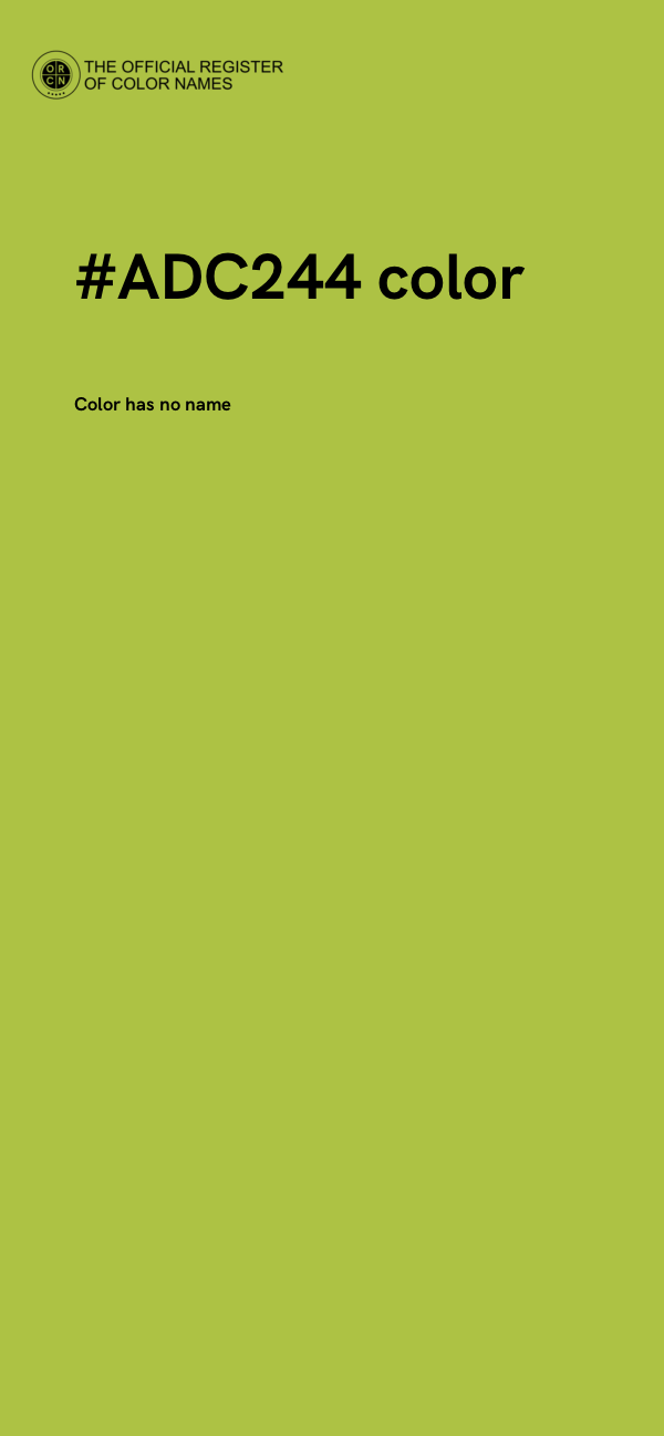 #ADC244 color image