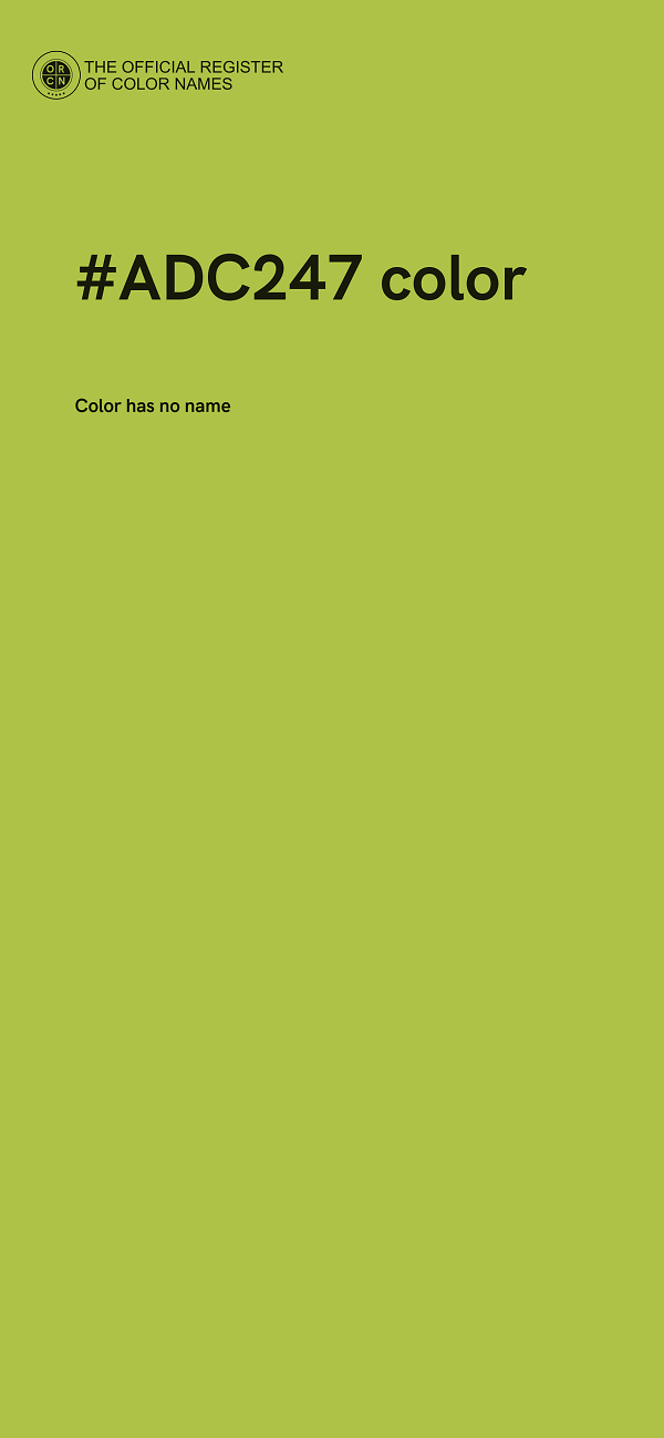 #ADC247 color image