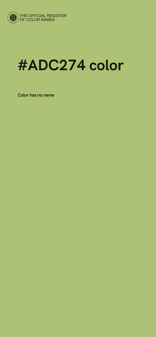 #ADC274 color image