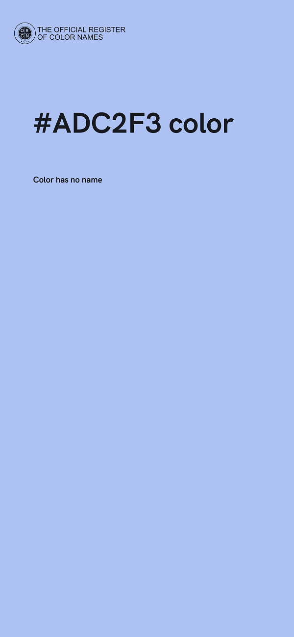 #ADC2F3 color image