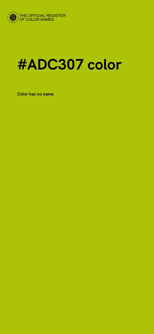 #ADC307 color image
