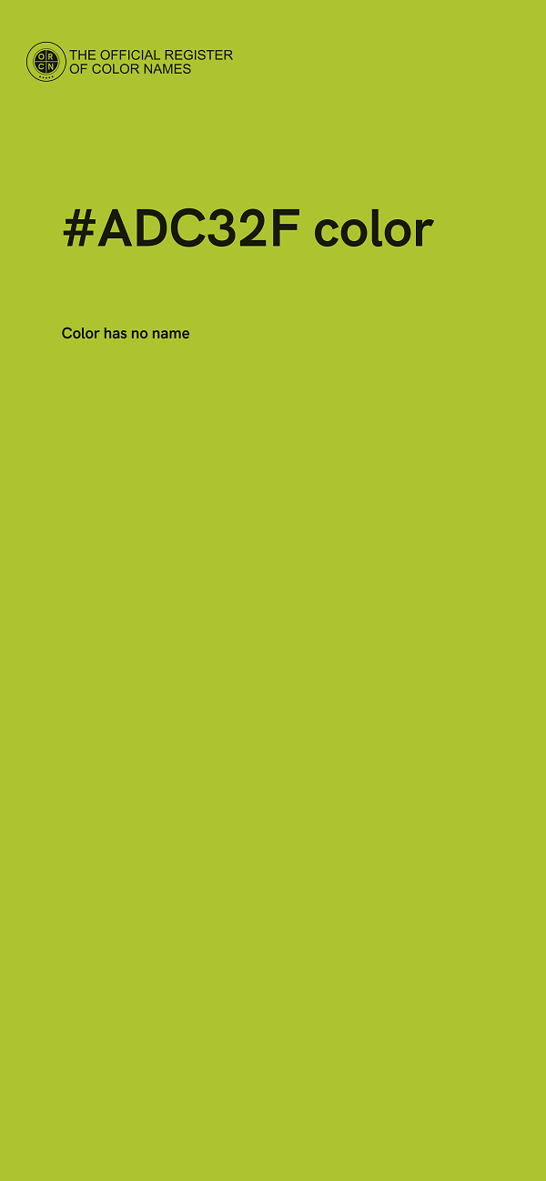 #ADC32F color image