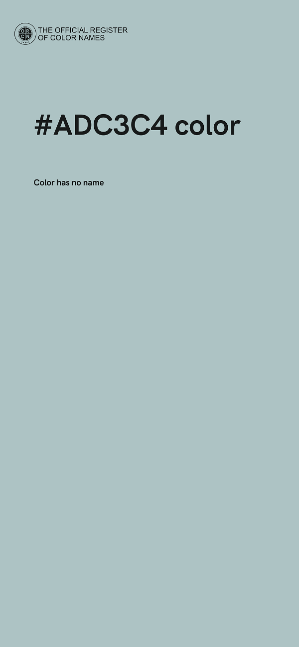 #ADC3C4 color image
