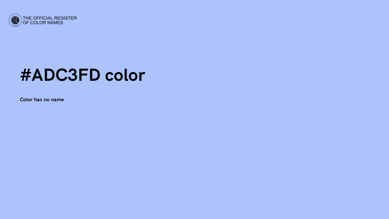 #ADC3FD color image