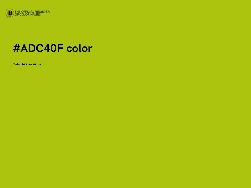 #ADC40F color image