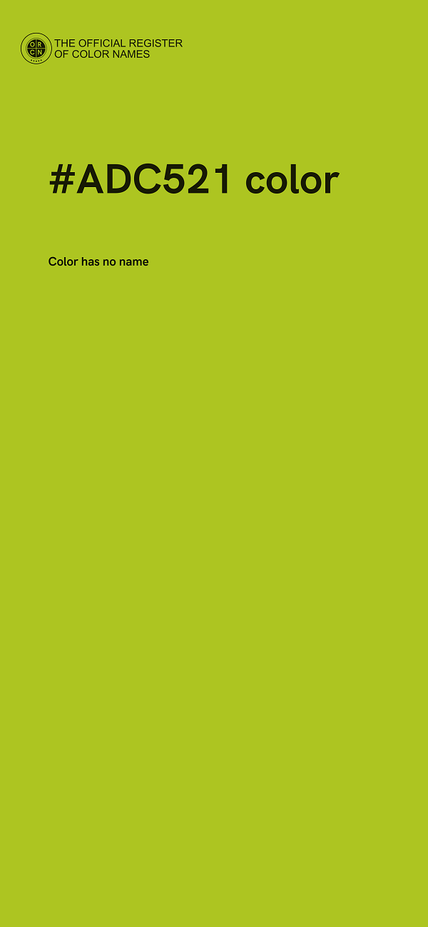 #ADC521 color image