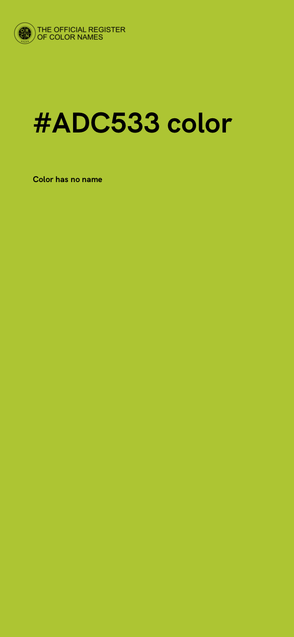 #ADC533 color image