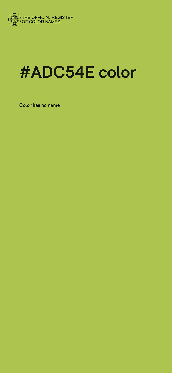 #ADC54E color image