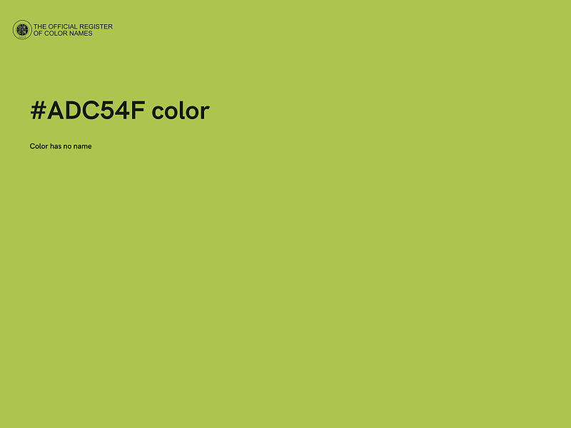 #ADC54F color image