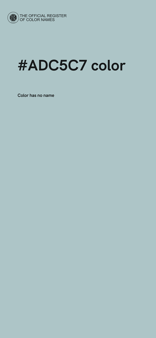 #ADC5C7 color image