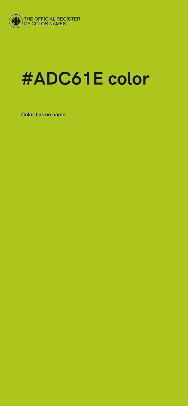 #ADC61E color image