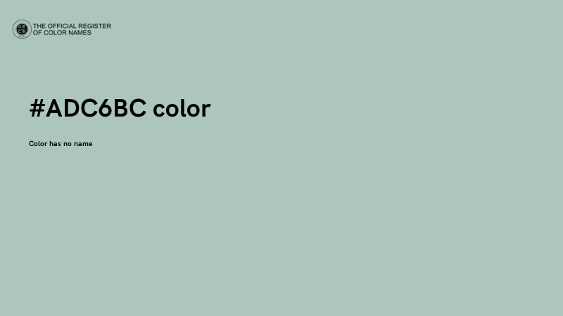 #ADC6BC color image