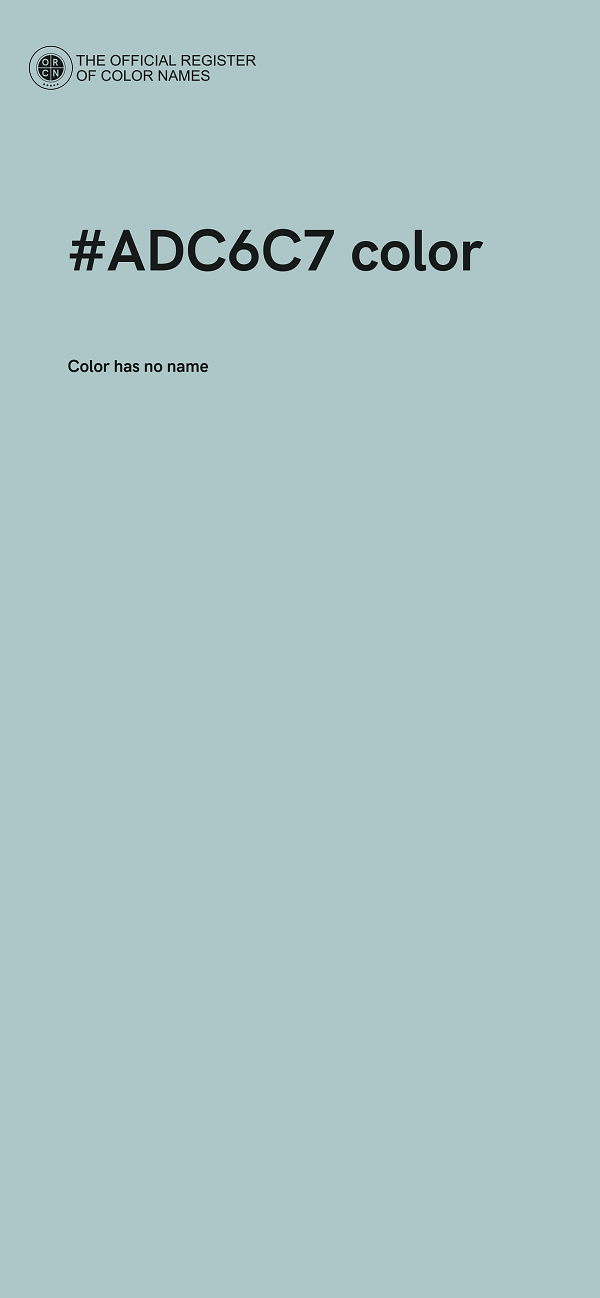 #ADC6C7 color image