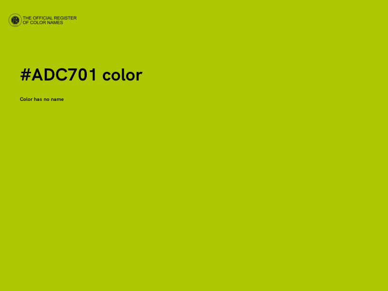 #ADC701 color image