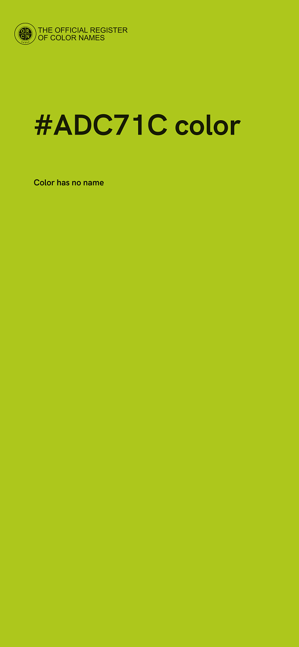 #ADC71C color image