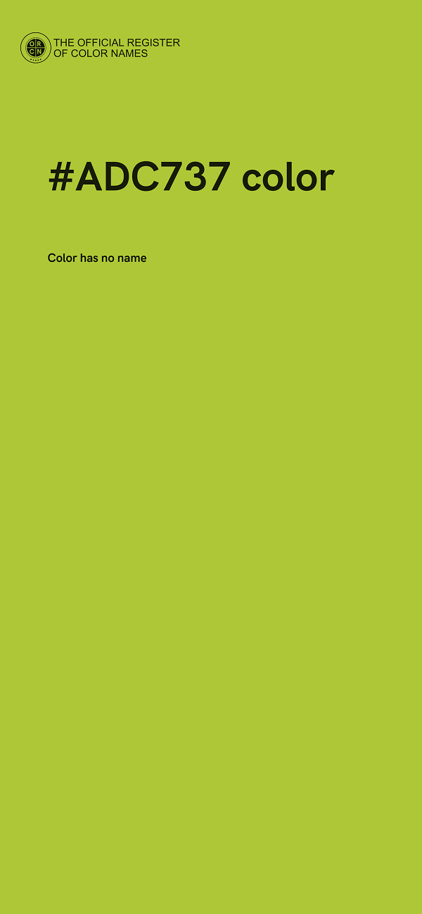 #ADC737 color image