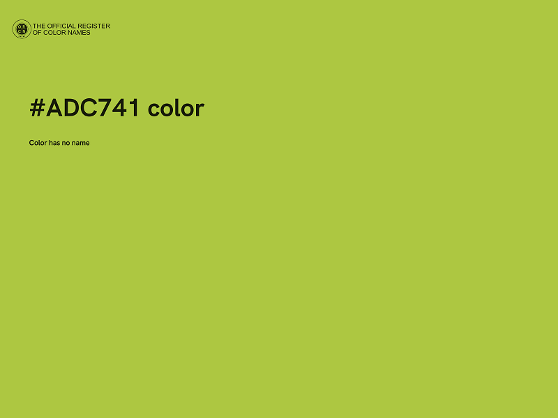 #ADC741 color image