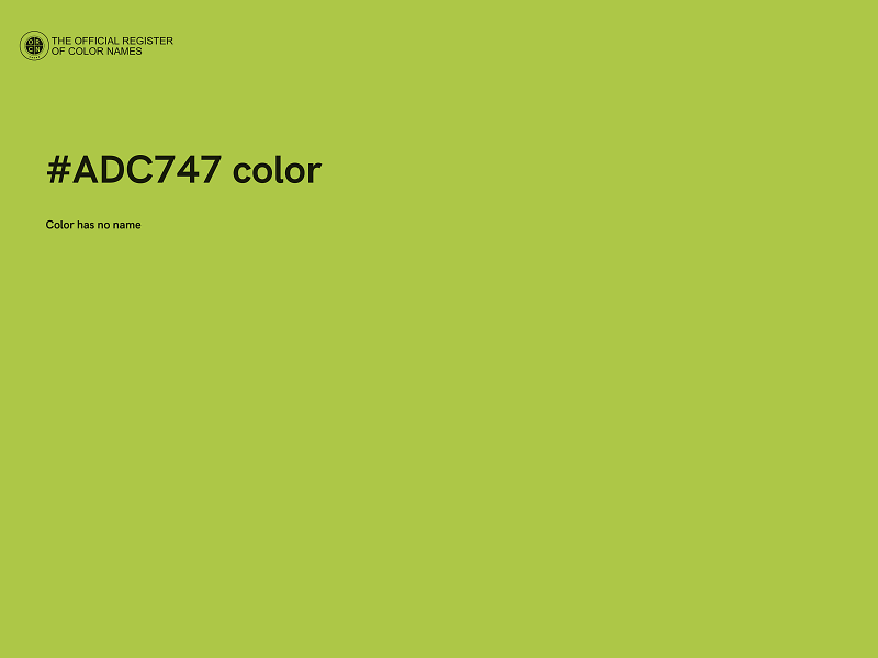 #ADC747 color image