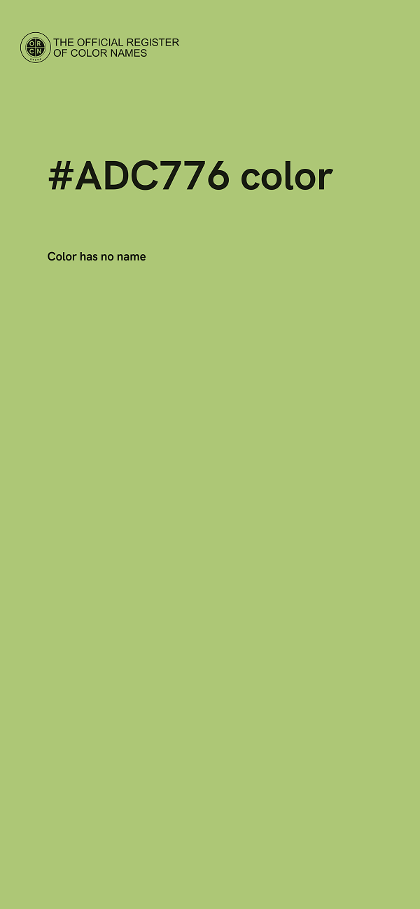 #ADC776 color image