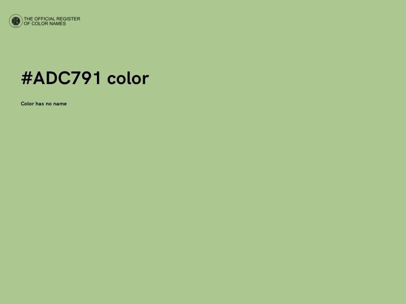 #ADC791 color image