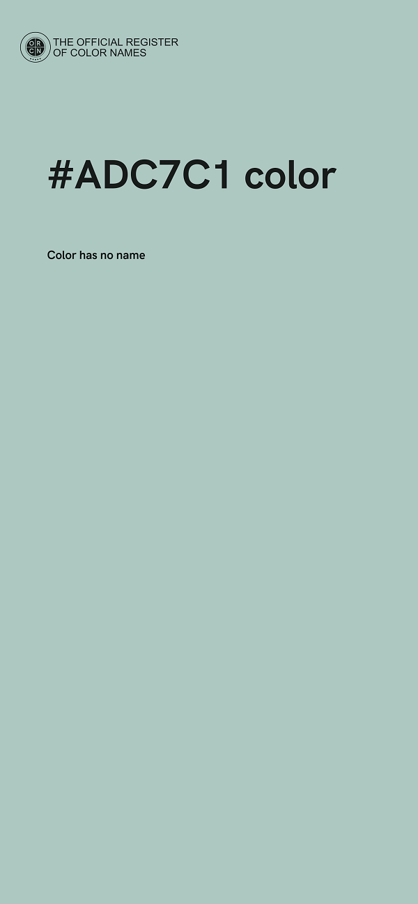 #ADC7C1 color image