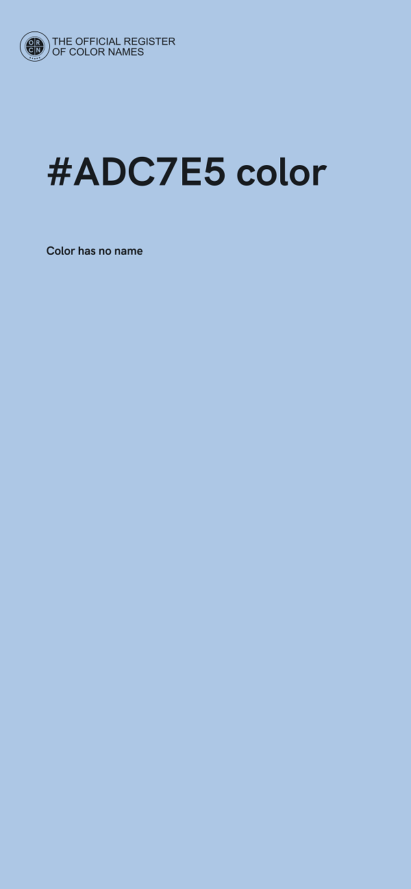 #ADC7E5 color image