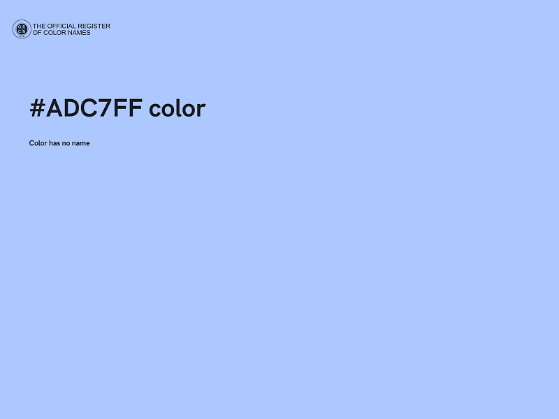 #ADC7FF color image