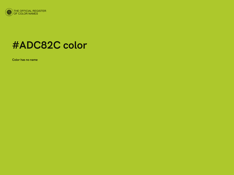 #ADC82C color image