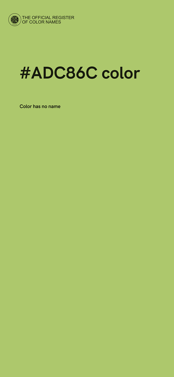 #ADC86C color image