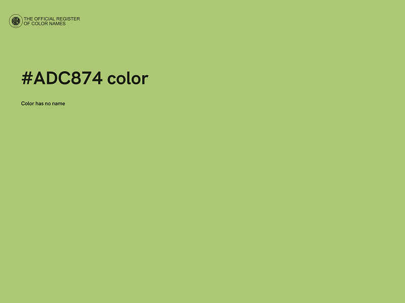 #ADC874 color image