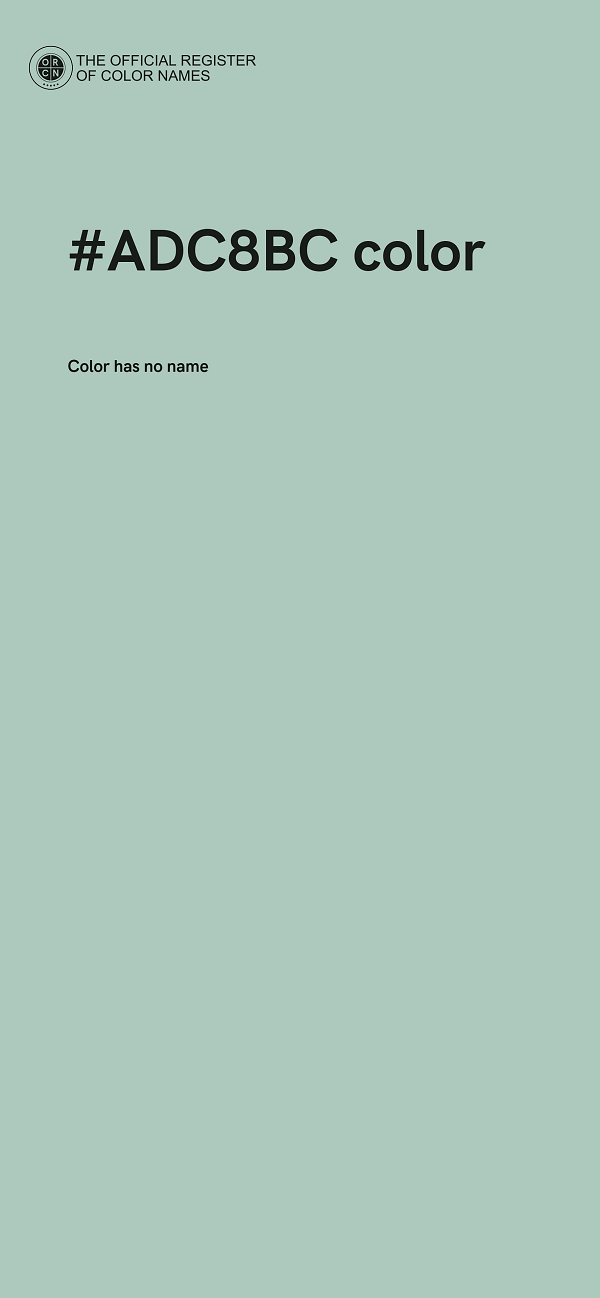 #ADC8BC color image