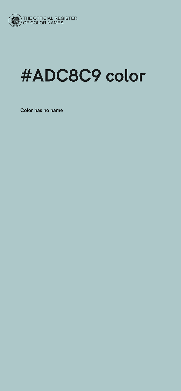 #ADC8C9 color image