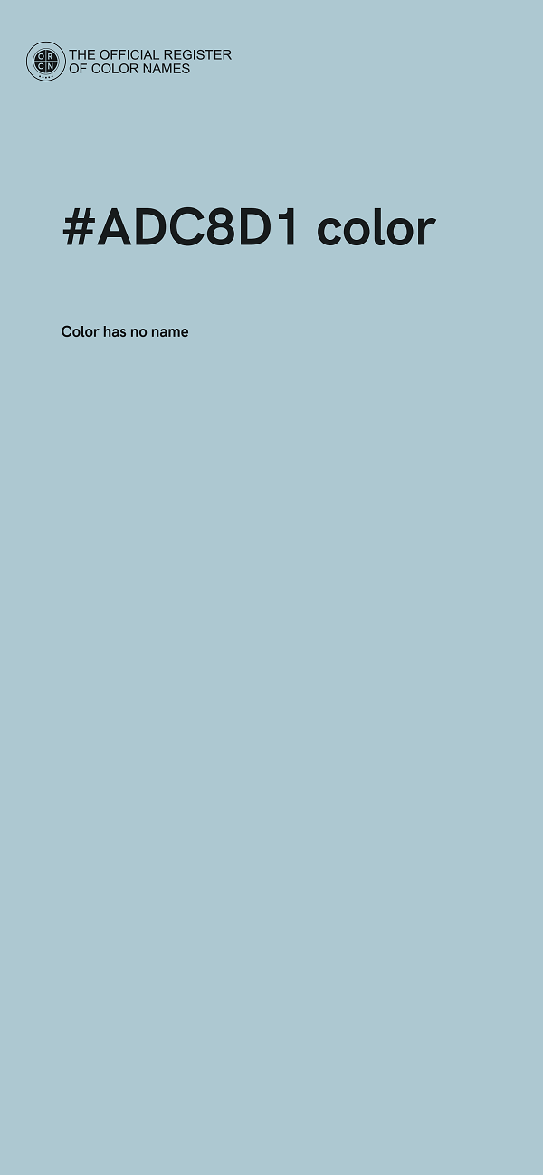 #ADC8D1 color image