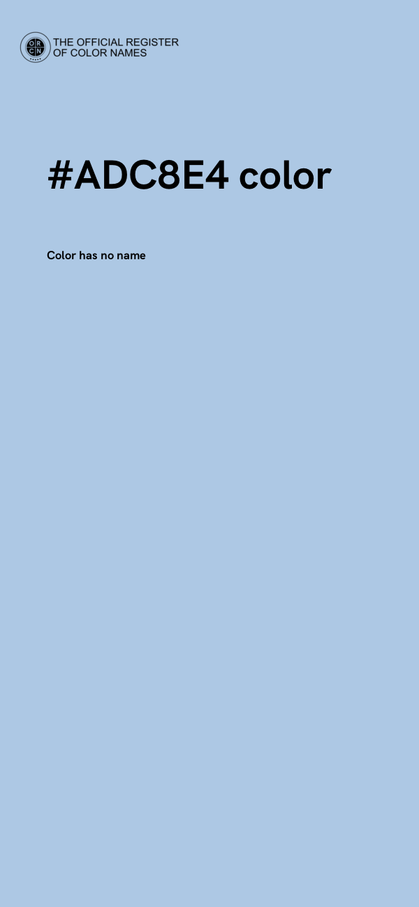 #ADC8E4 color image