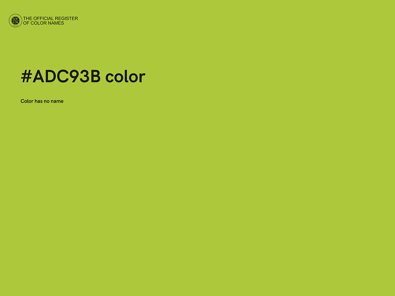 #ADC93B color image