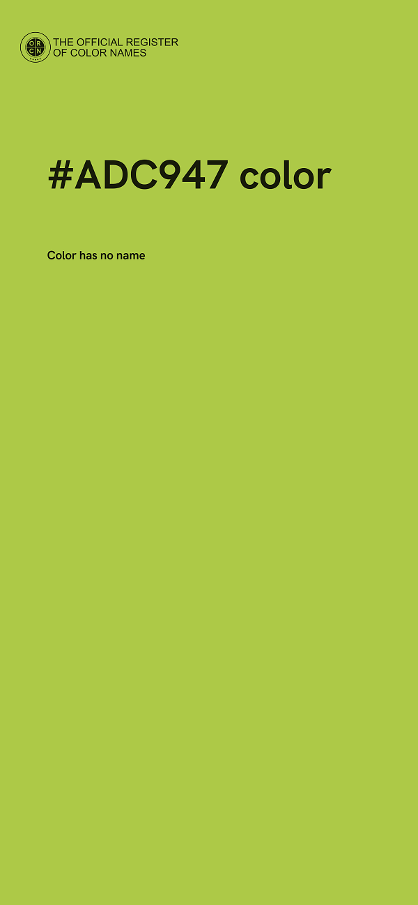 #ADC947 color image