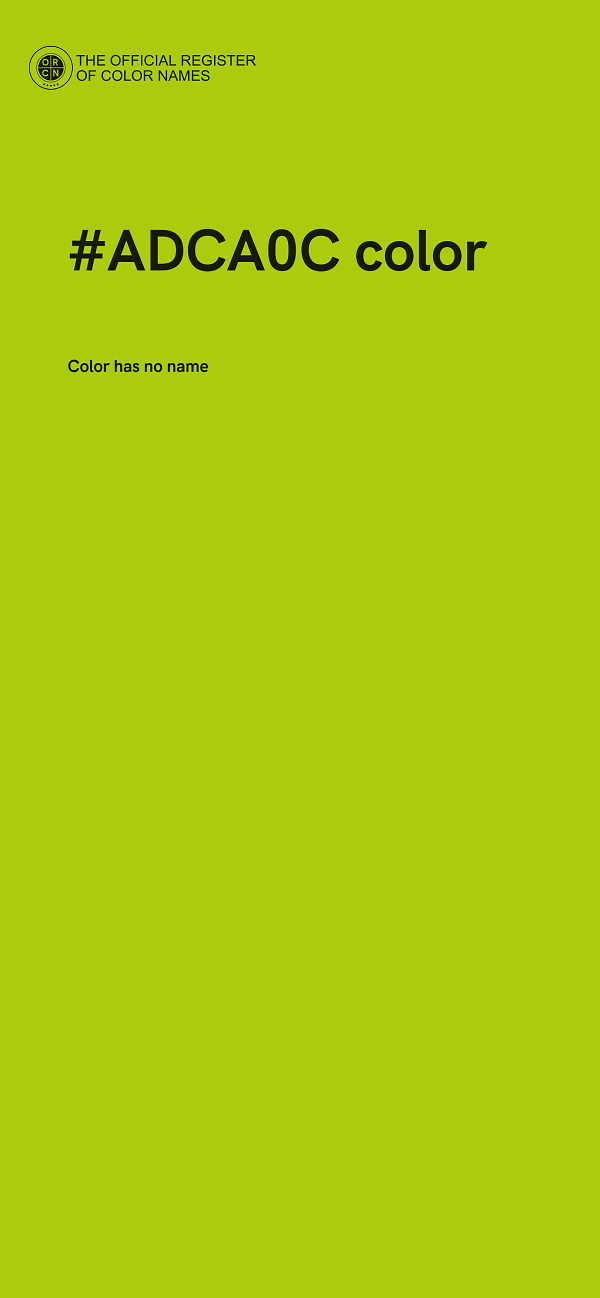 #ADCA0C color image